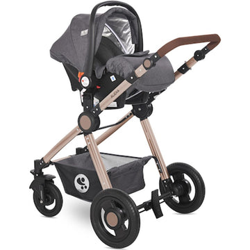 Lorelli Alexa Adjustable Stroller 3-in-1 Suitable For Newborn Luxe Black 14.65Kg Strollerpk USA, Lebanon