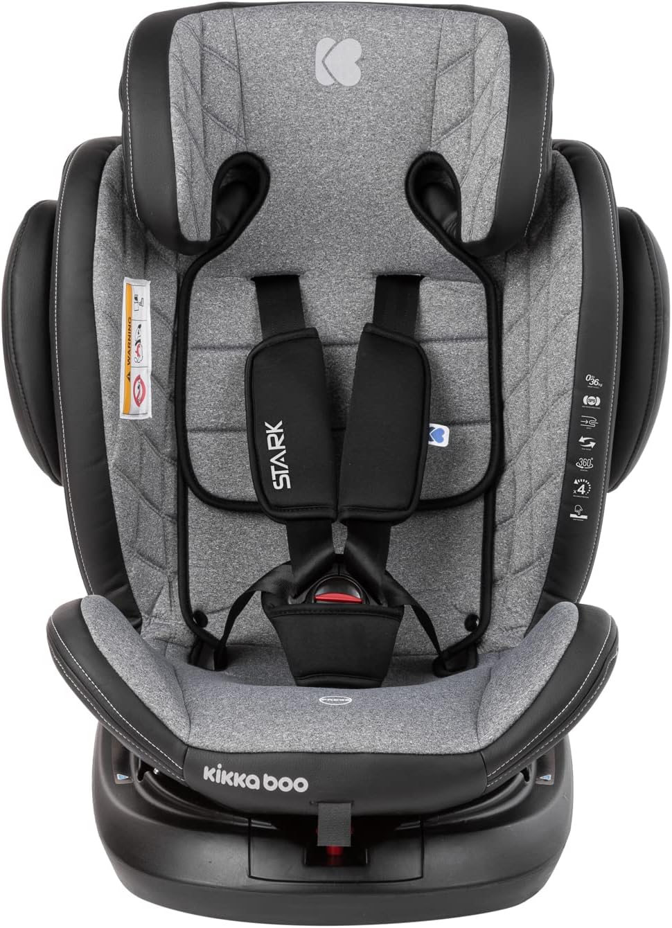 Kikkaboo Car Seat 0123 0-36kg Stark Double - Light Grey | Prenatal, Babies, Nusring, Cybex, Avent Car Seat