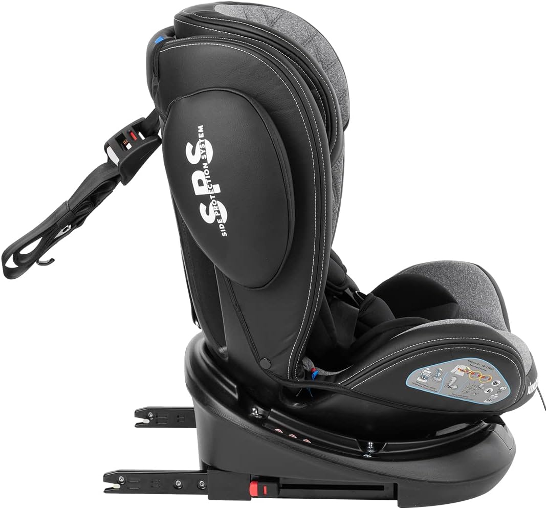 Kikkaboo Car Seat 0123 0-36kg Stark Double - Light Grey | Prenatal, Babies, Nusring, Cybex, Avent Car Seat