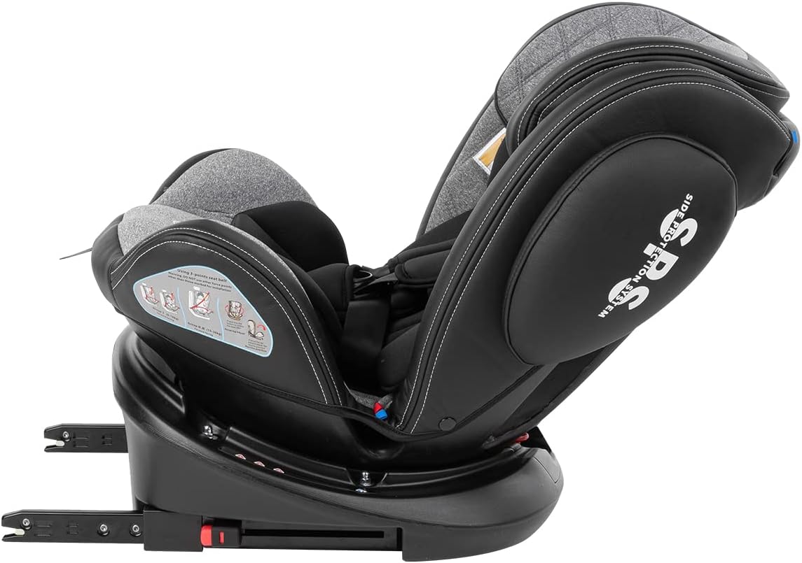 Kikkaboo Car Seat 0123 0-36kg Stark Double - Light Grey | Prenatal, Babies, Nusring, Cybex, Avent Car Seat