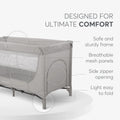 Kikkaboo Medley Baby Cot Two Levels - Grey | Prenatal, Babies, Nusring, Cybex, Avent Cot