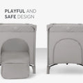 Kikkaboo Medley Baby Cot Two Levels - Grey | Prenatal, Babies, Nusring, Cybex, Avent Cot