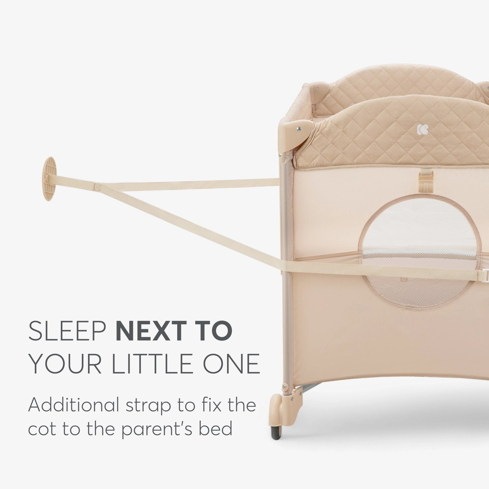 Kikkaboo Milky Way Baby Cot 2 Levels - Travel Cot with