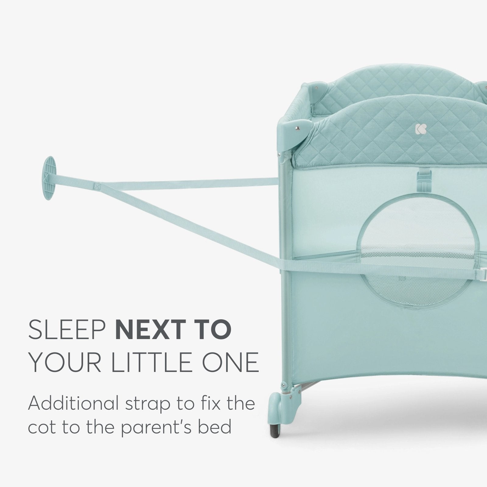 【新品未使用】NMMｘASHIMOCRAFTS LITTLE COT CKBK Kikkaboo Milky Way Baby Cot 2 Levels - Travel Cot with