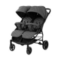 Kikkaboo Happy 2 Twin Stroller - Dark Grey | Prenatal, Babies, Nusring, Cybex, Avent Twin Stroller