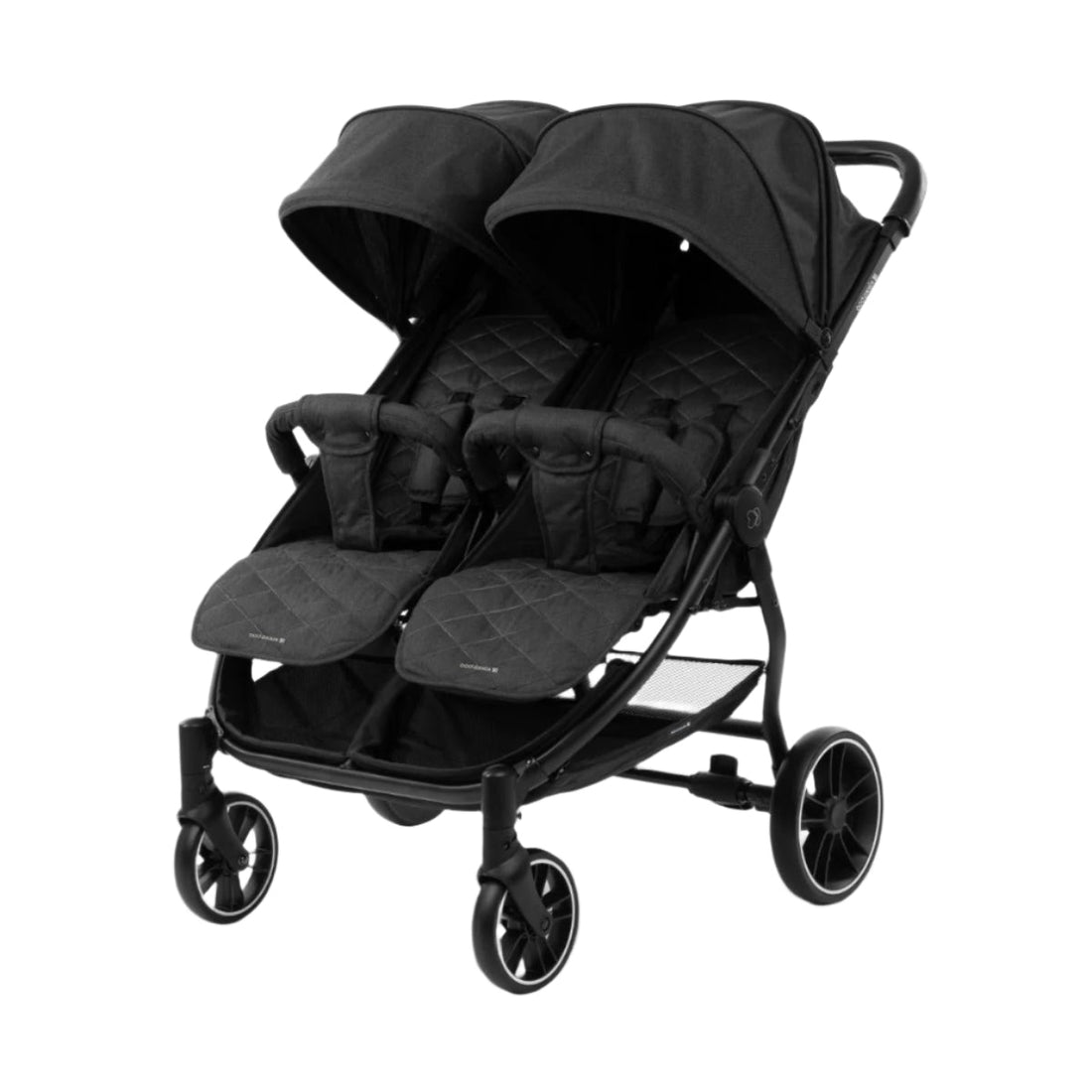 Kikkaboo Happy 2 Twin Stroller - Black | Prenatal, Babies, Nusring, Cybex, Avent Twin Stroller