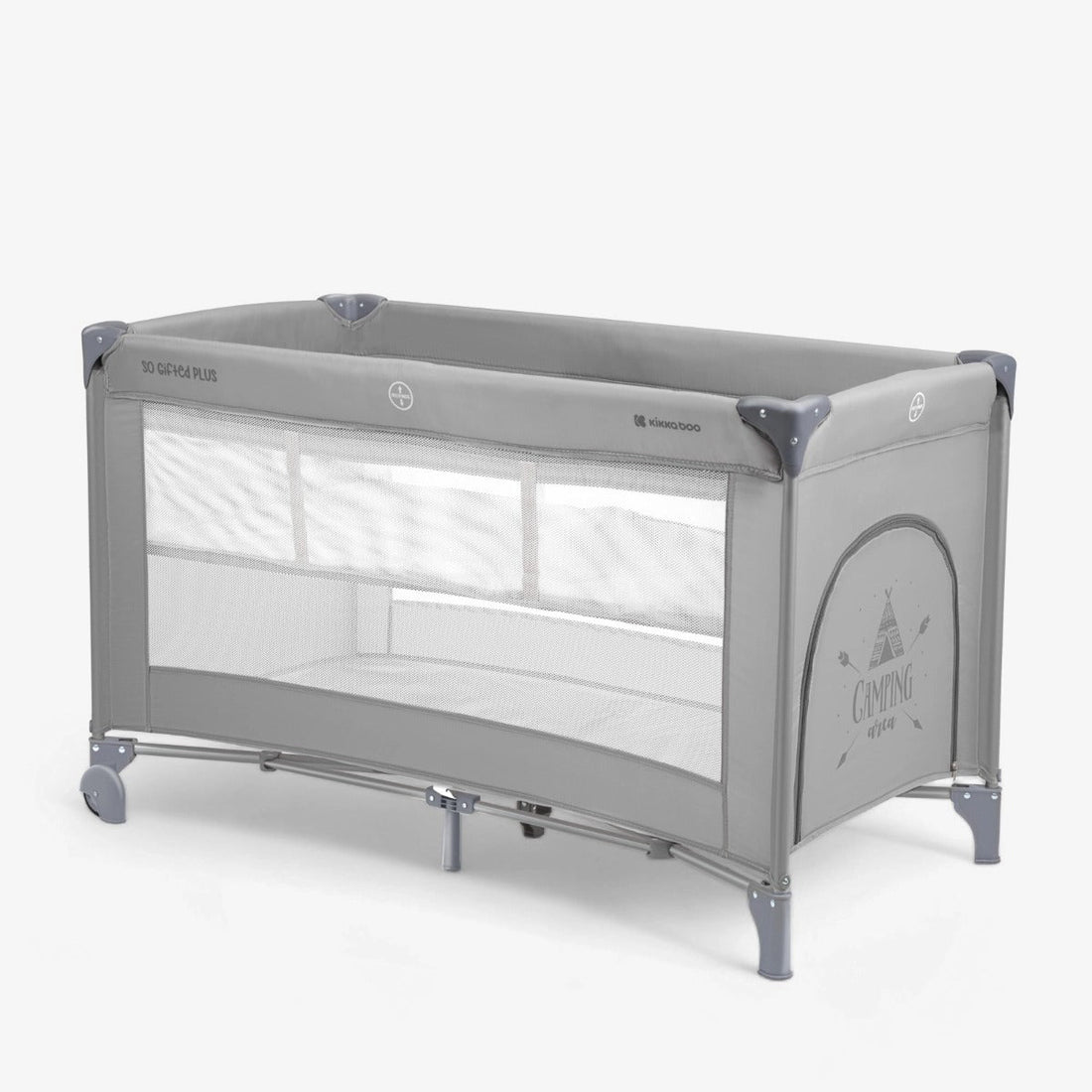 Kikkaboo So Gifted Plus Baby Cot Two Levels - Grey | Prenatal, Babies, Nusring, Cybex, Avent Cot