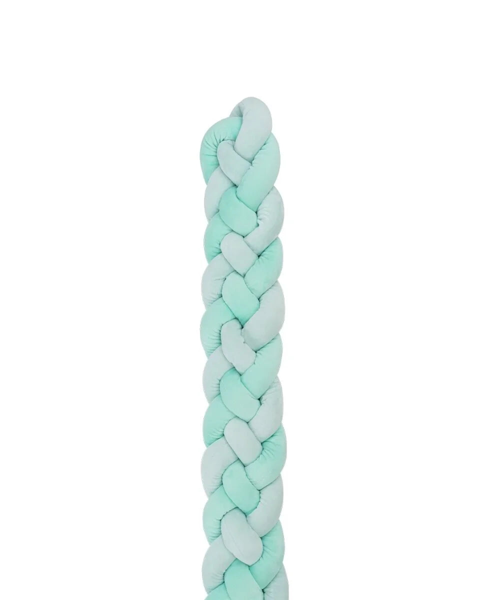Kikkaboo Braided Bumper 180Cm 4 Braids 15Cm Mint | Prenatal, Babies, Nusring, Cybex, Avent Crib Bumper