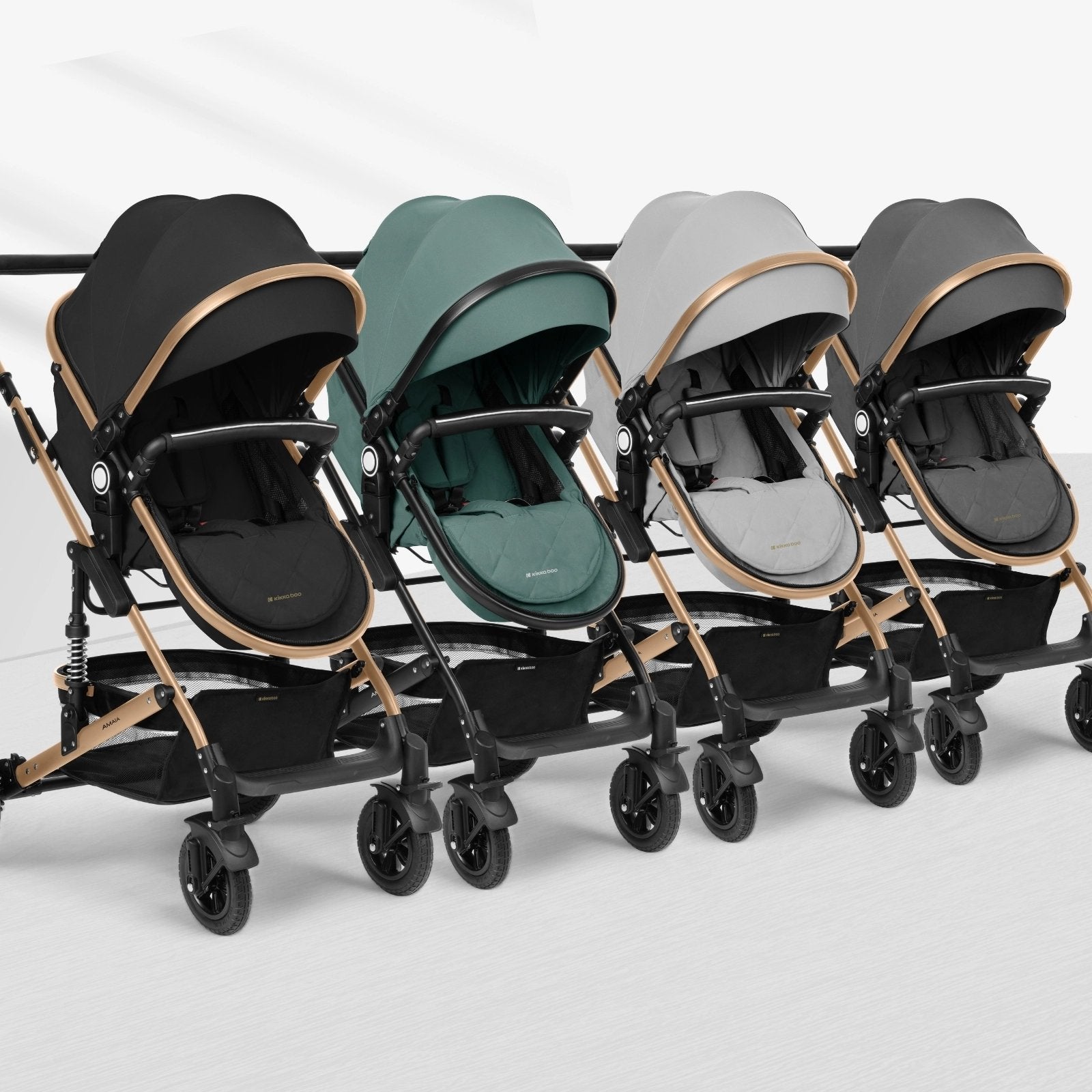 Kikkaboo Amaia Stroller 3-in-1 With Transformable Seat - Stroller