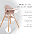 Kikkaboo Highchair 2-in-1 Woody | Prenatal, Babies, Nusring, Cybex, Avent Highchair