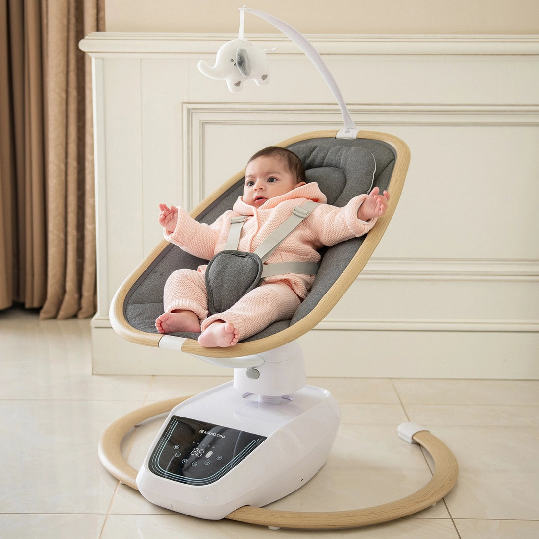 Kikkaboo Beemoove Grey Electrical Swing | Prenatal, Babies, Nusring, Cybex, Avent Swing