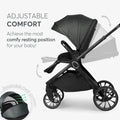 Kikkaboo Tiffany Stroller 2-in-1 with Carrycot - Dark Grey | Prenatal, Babies, Nusring, Cybex, Avent Stroller