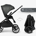 Kikkaboo Tiffany Stroller 2-in-1 with Carrycot - Dark Grey | Prenatal, Babies, Nusring, Cybex, Avent Stroller