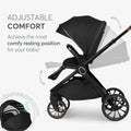 Kikkaboo Tiffany Stroller 2-in-1 with Carrycot - Black | Prenatal, Babies, Nusring, Cybex, Avent Stroller
