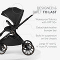 Kikkaboo Tiffany Stroller 2-in-1 with Carrycot - Black | Prenatal, Babies, Nusring, Cybex, Avent Stroller