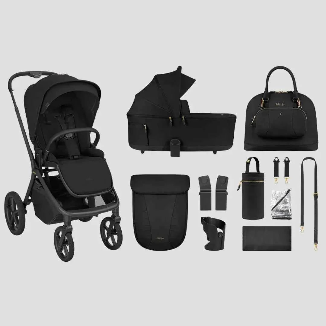 Kikkaboo Goya Platinum 2-in-1 Stroller with Carrycot – Noir