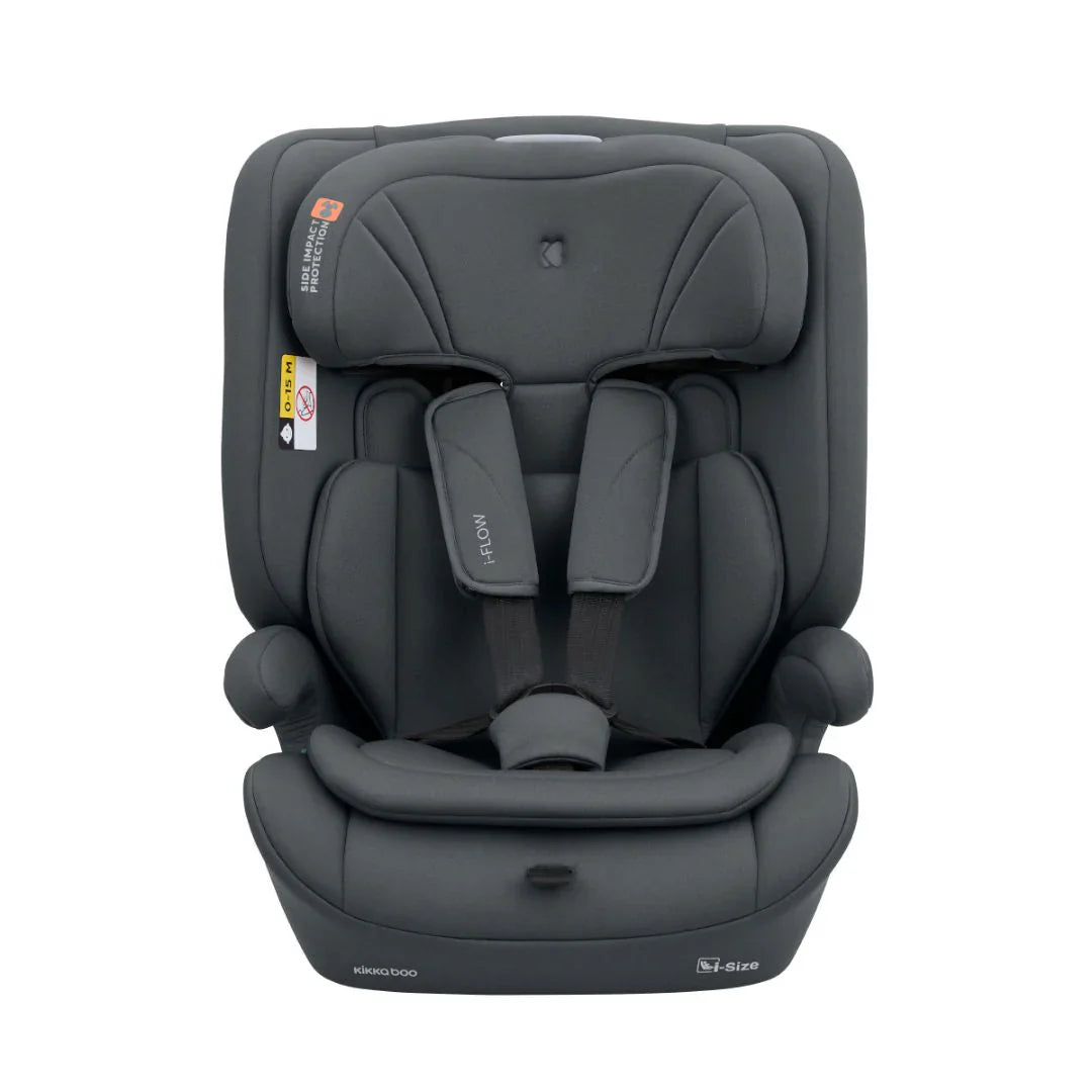 Kikkaboo i-Flow i-SIZE Car Seat 76–150cm – Grey