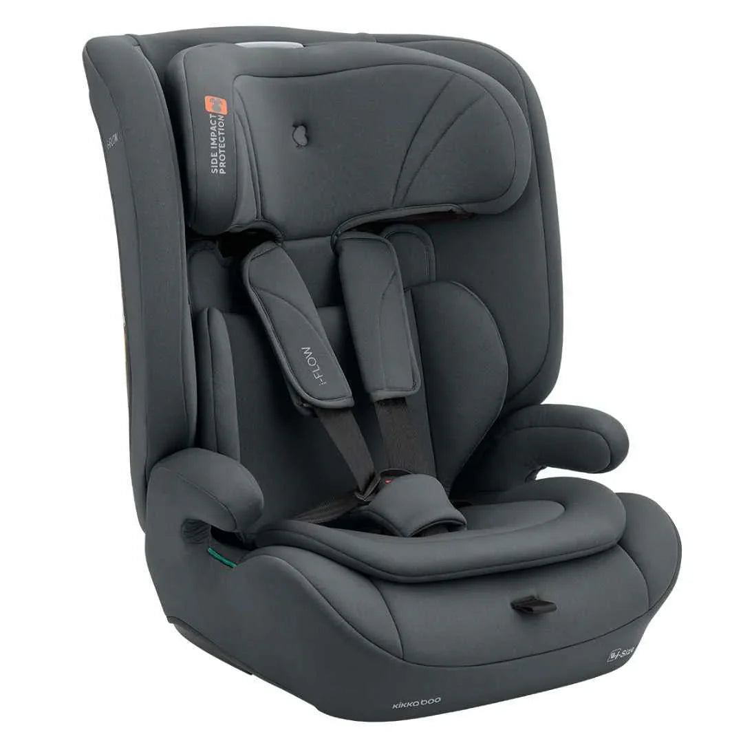 Kikkaboo i-Flow i-SIZE Car Seat 76–150cm – Grey