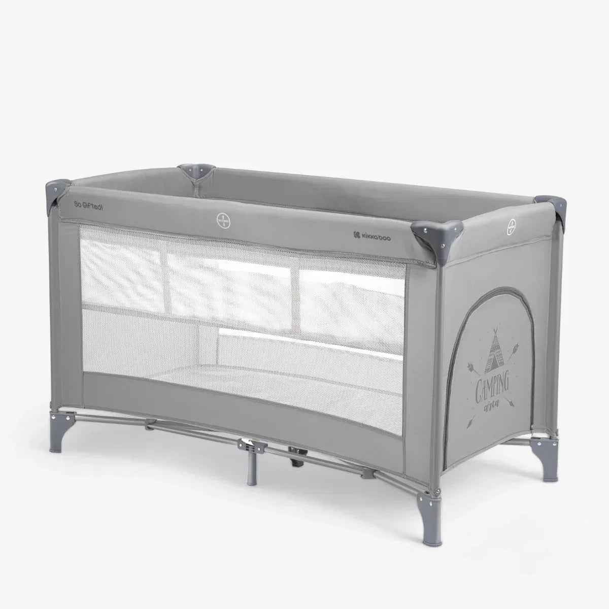 Kikkaboo So Gifted 2-Level Baby Cot – Grey (2026)