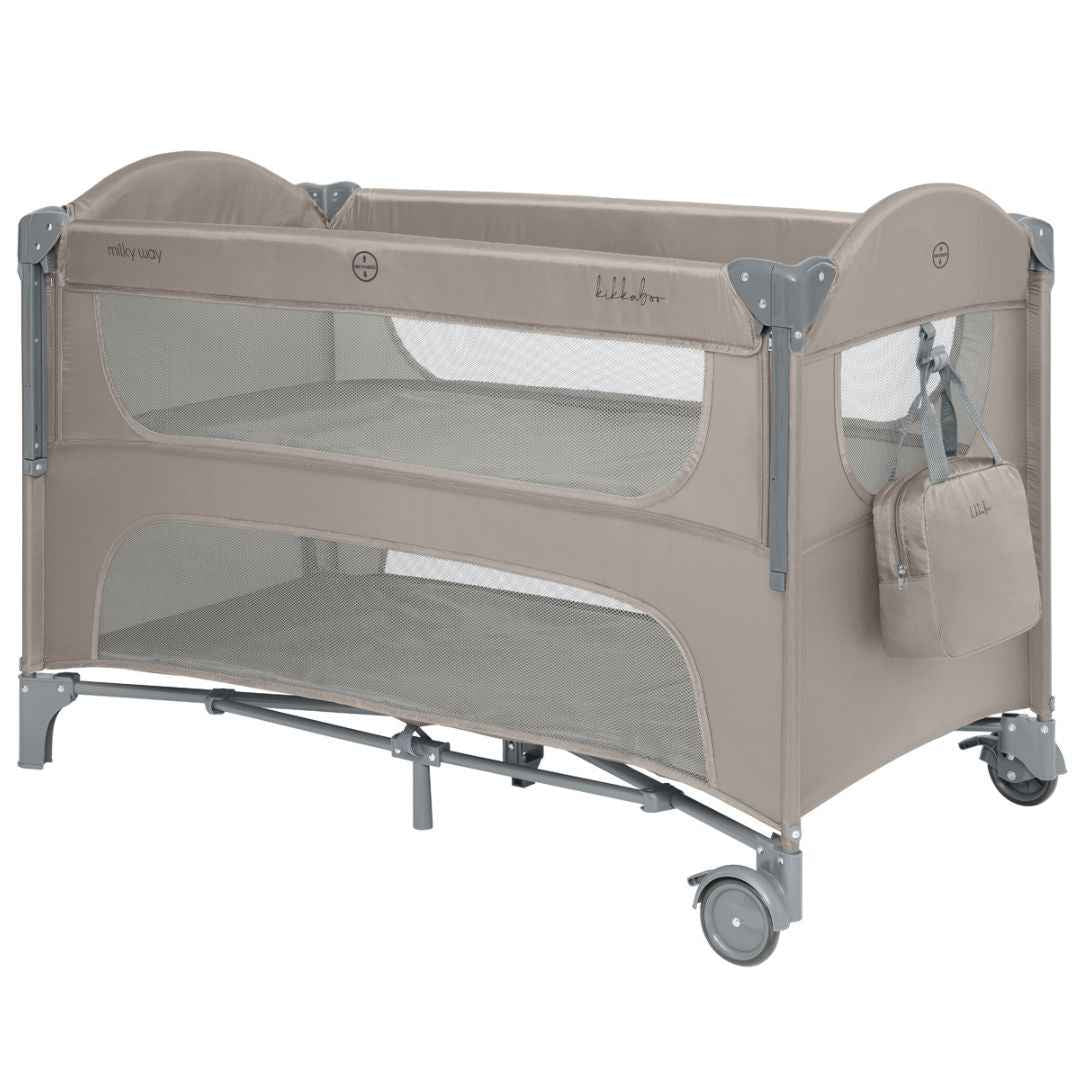 Kikkaboo Milky Way 2-Level Baby Cot – Beige (2026)