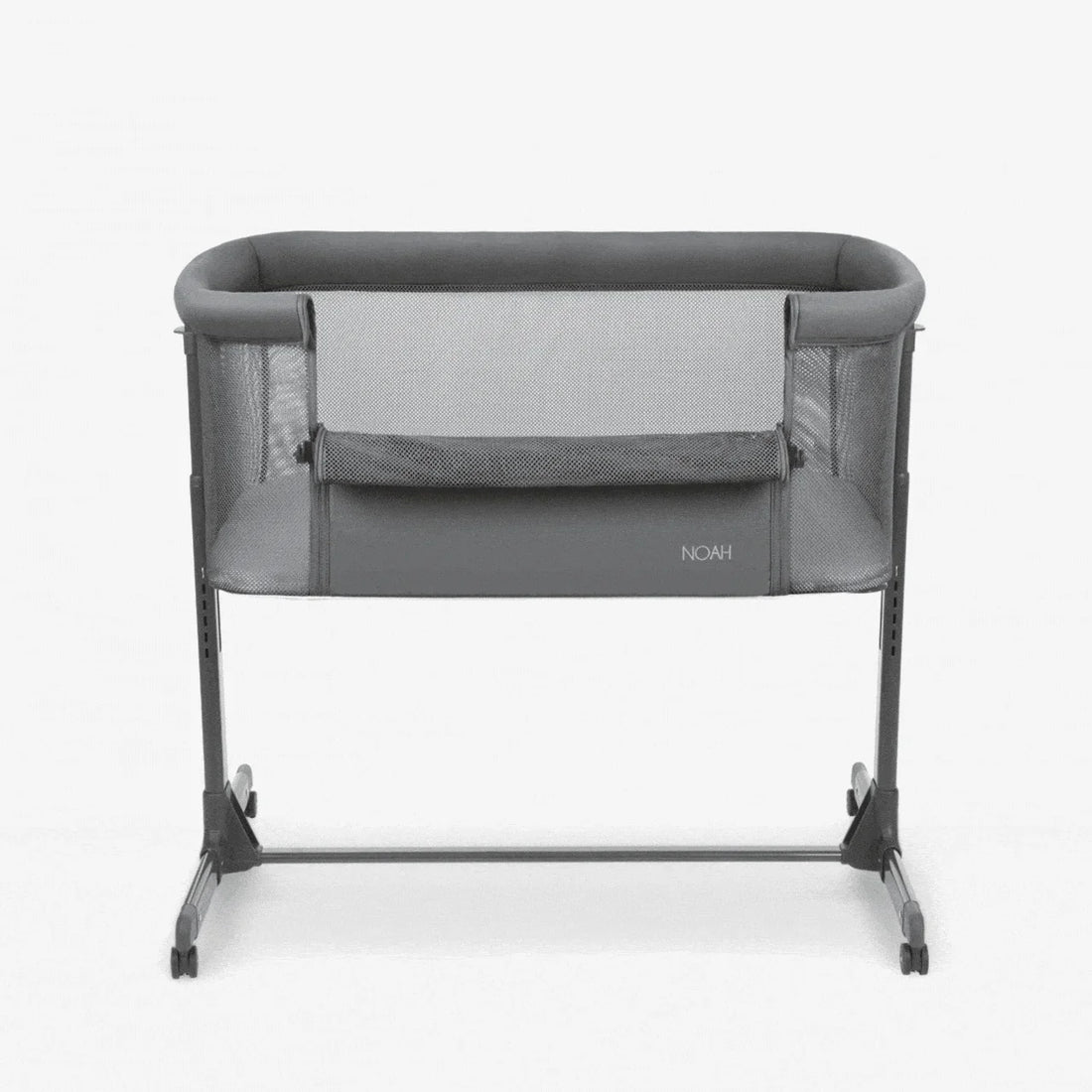 Kikkaboo Noah Bedside Crib – Dark Grey (2025)