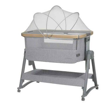 Kikkaboo Nanna 2 Bedside Crib – Grey