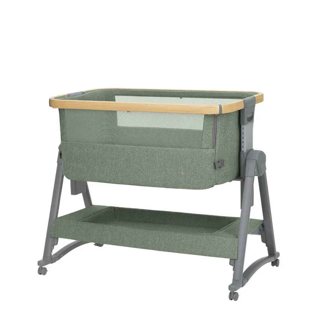 Kikkaboo Nanna 2 Bedside Crib – Army Green