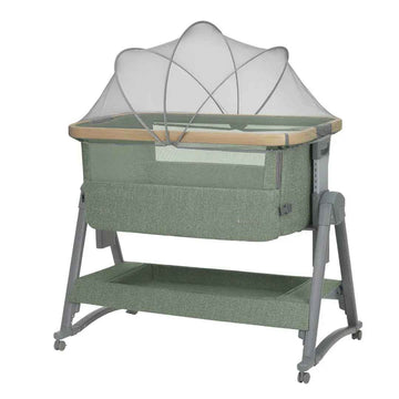 Kikkaboo Nanna 2 Bedside Crib – Army Green