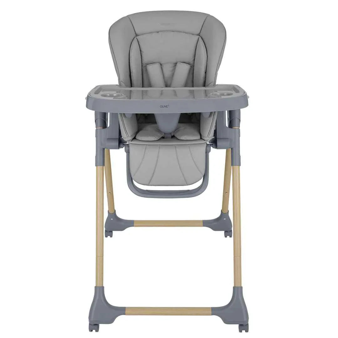 Kikkaboo Olive Highchair – Dark Grey