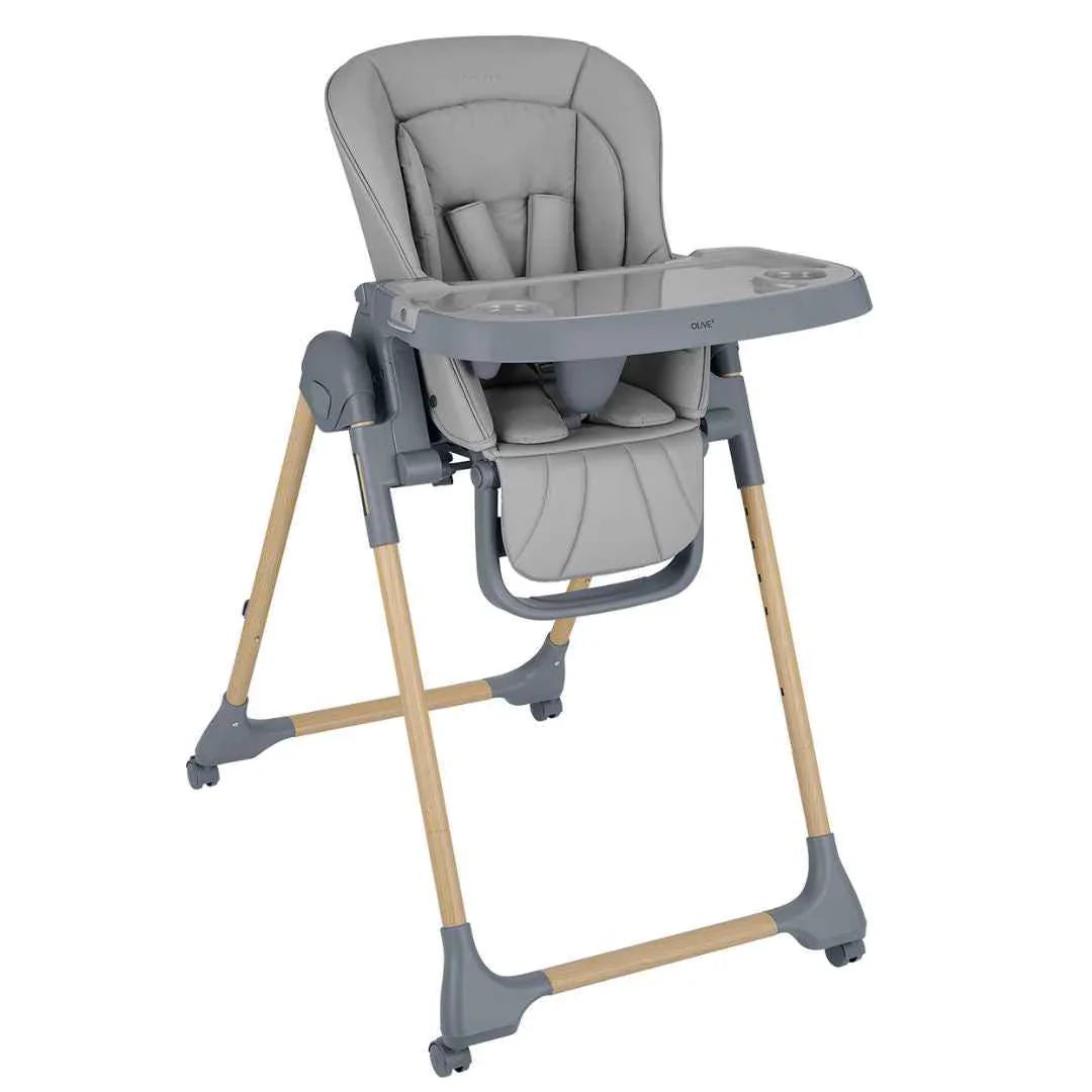 Kikkaboo Olive Highchair – Dark Grey