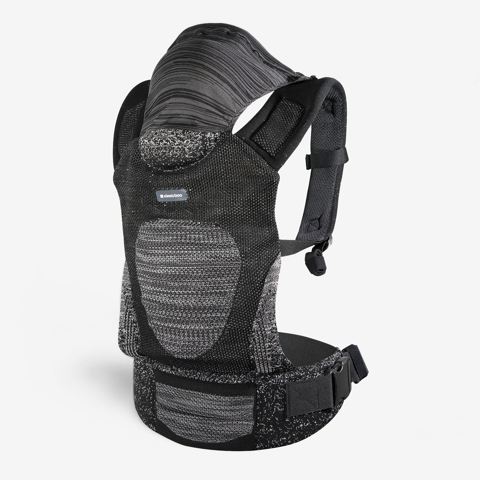 Kikkaboo Hoody Fly Knit Baby Carrier – Black