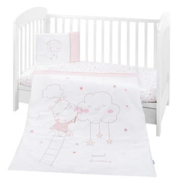 Kikkaboo Bedding Set Hippo Dreams 70-140 Pack of 6 | Prenatal, Babies, Nusring, Cybex, Avent Bedding