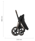 Cybex Priam Frame + Seat Hardpart - Rose Gold Frame USA, Lebanon