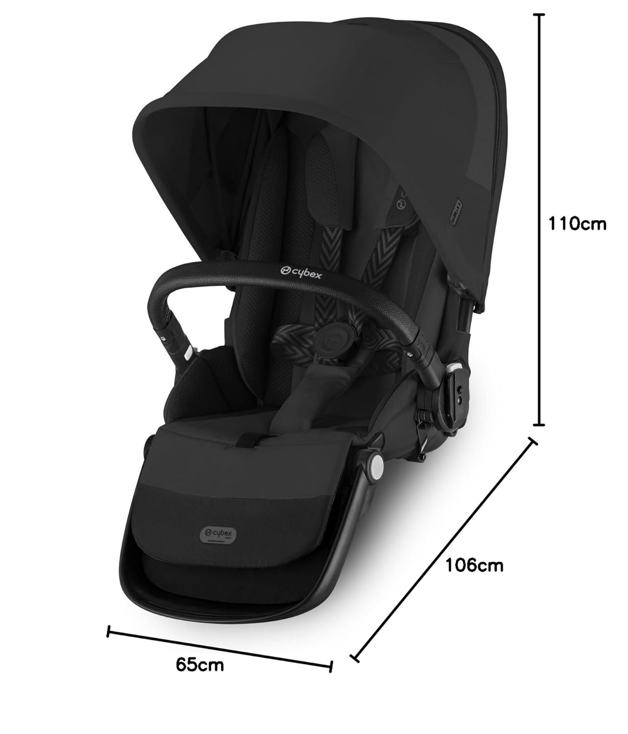 Cybex Gazelle with Reversible Seat Stroller - Black | Prenatal, Babies, Nusring, Cybex, Avent Stroller