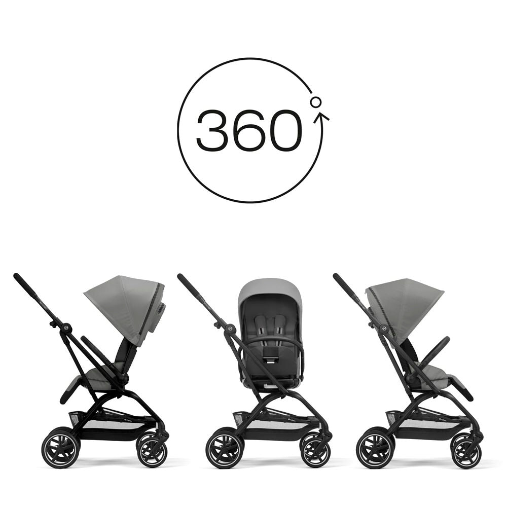 Cybex Eezy S Twist+ 2 Stroller Lava Grey - Black Chassis | Prenatal, Babies, Nusring, Cybex, Avent Stroller