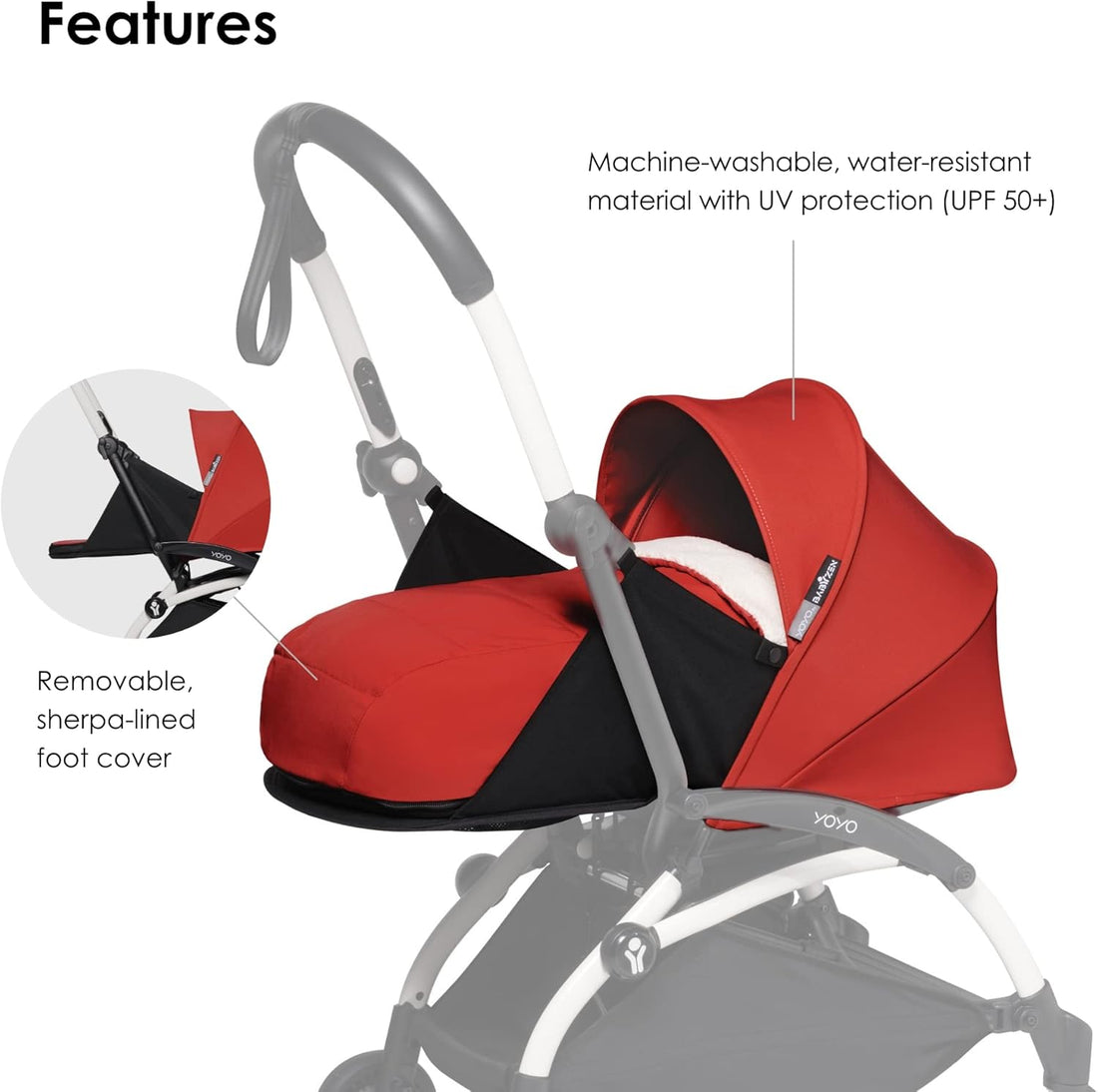Stokke Yoyo 0+ Newborn Seat Pack - Red | Prenatal, Babies, Nusring, Cybex, Avent Seat Pack