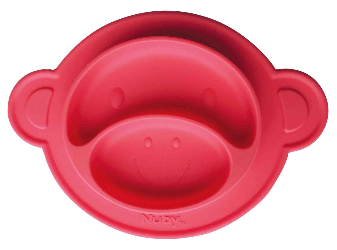Nuby Sure Grip Miracle Suction Plate Red Monkey 9m+ | Prenatal, Babies, Nusring, Cybex, Avent Plate