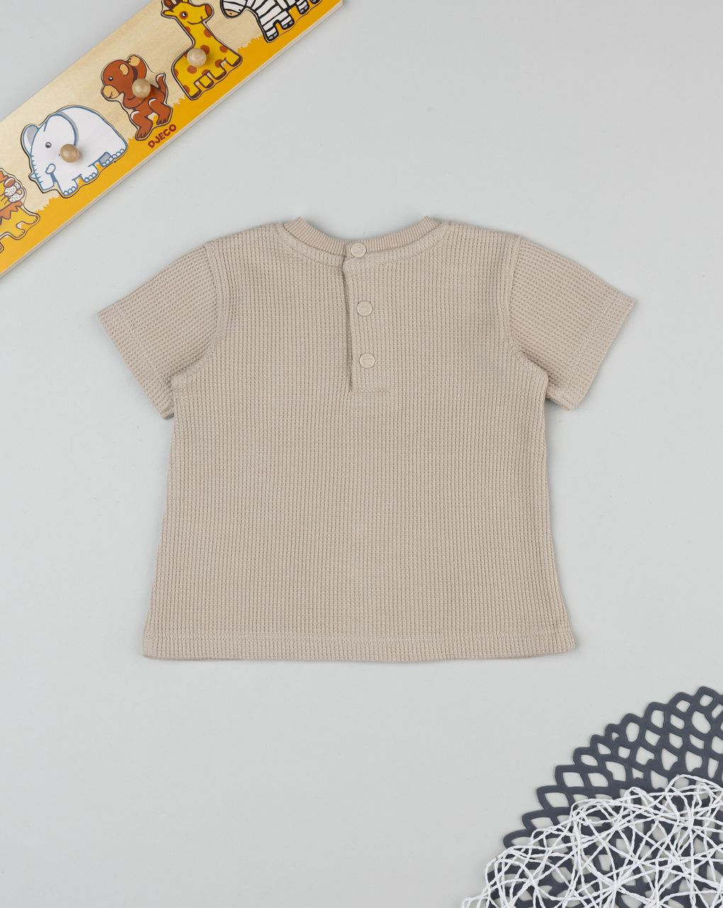 Prenatal Brown t-shirt for boys with puppies