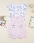 Prenatal Pink Aristocats dungarees set for girls