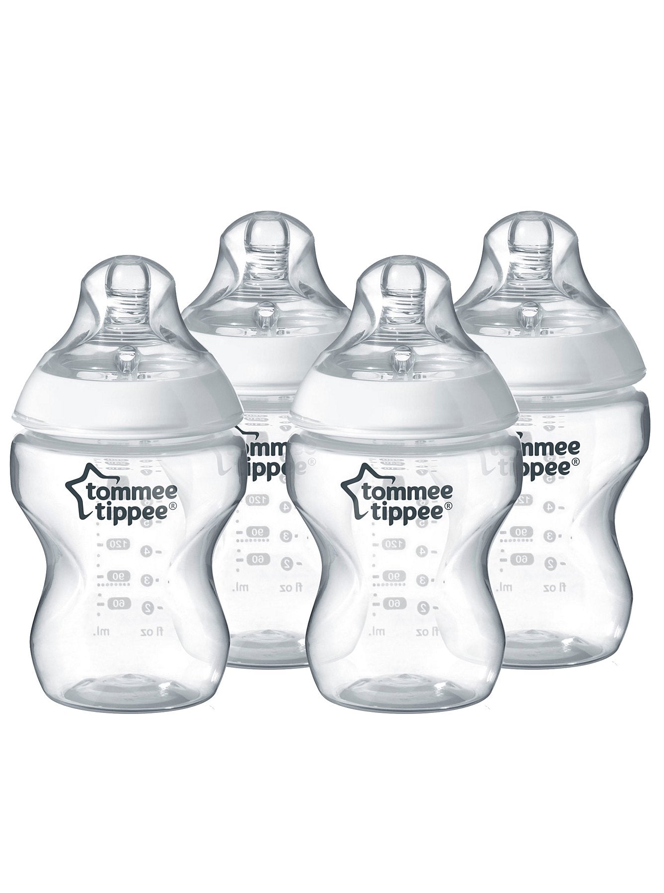Tommee Tippee Tommee Tippee Closer to Nature Feeding Bottl 260ml Pack of 4 | Prenatal, Babies, Nusring, Cybex, Avent Special Needs Bottle