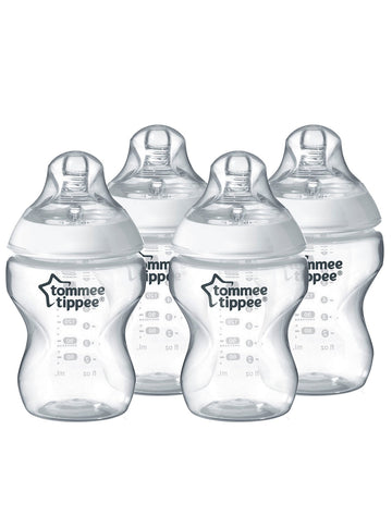 Tommee Tippee Tommee Tippee Closer to Nature Feeding Bottl 260ml Pack of 4 | Prenatal, Babies, Nusring, Cybex, Avent Special Needs Bottle