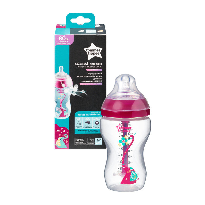 Tometipe Advanced Anti Colique Decorated Pink 260ml Bottle