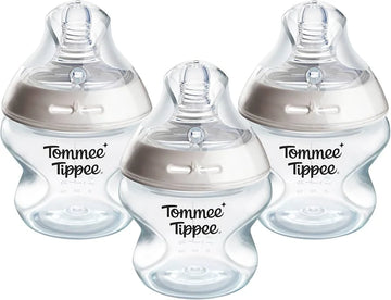 Tommee Tippee Natural Start Anti-Colic Baby Bottle with Extra-Slow Flow Breast-Like Teat, 150ml
