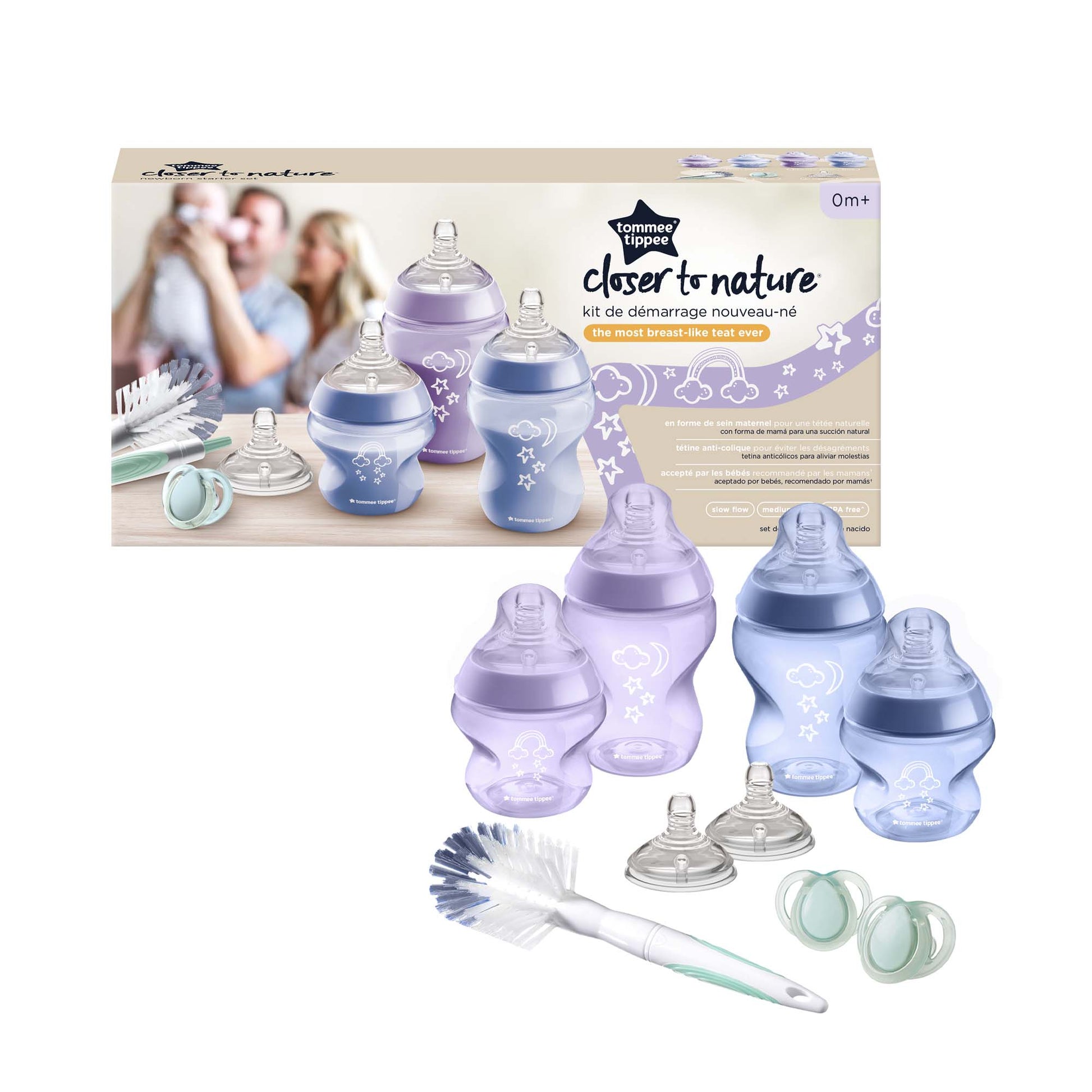 Tommee Tippee Closer To Nature Bottle Set 9 Pieces Girls From first day of motherhood | Prenatal, Babies, Nusring, Cybex, Avent Feeding Set