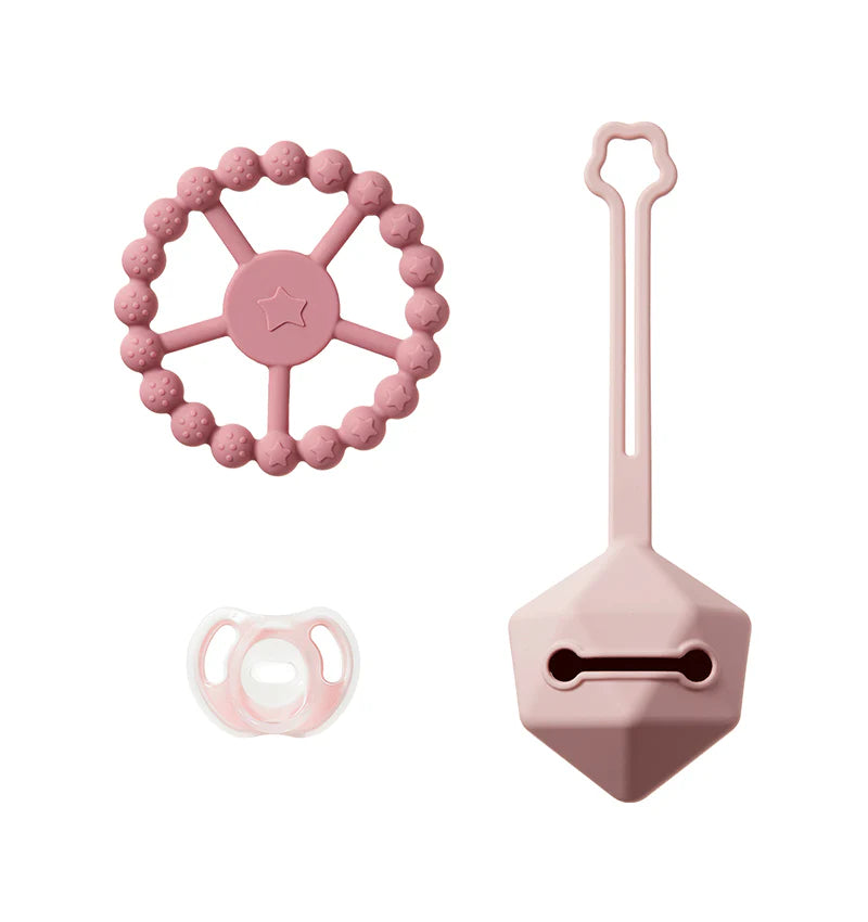 Tommee Tippee Silicone Comfort Gift Set Ultra-Light Soother Pink, 0-6m+
