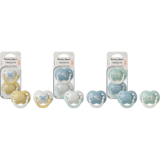 Tommee Tippee  Ultra Soother 6 Months + Boy Pack of 2  Assorted