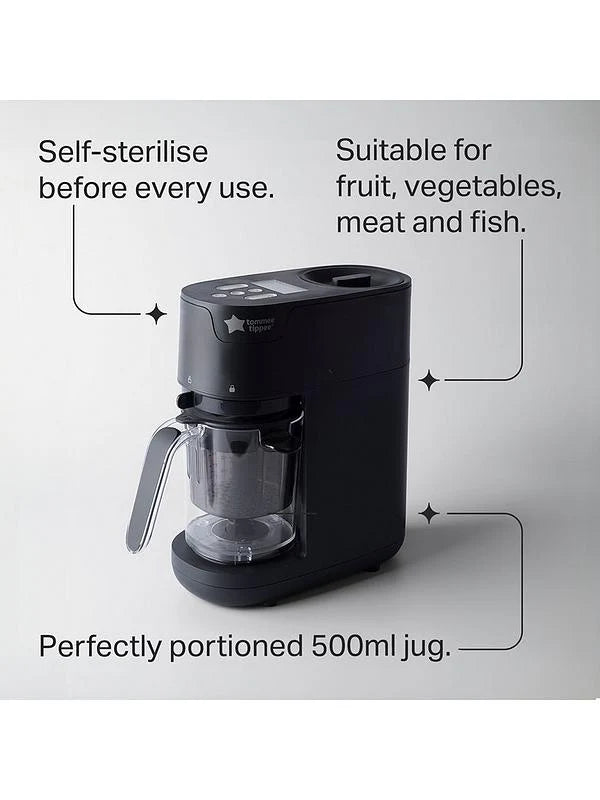 Tommee Tippee 6 in 1 Baby Food Maker - Black