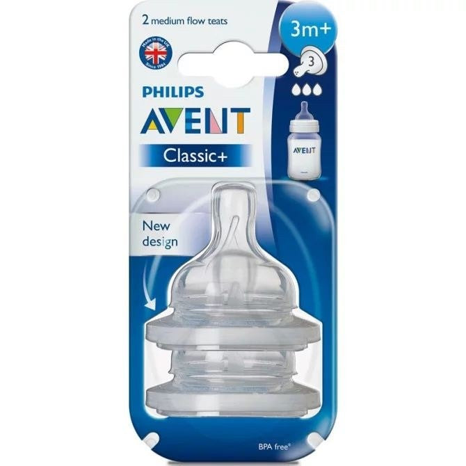 Avent Medium Flow Nipples Classic+ | Prenatal, Babies, Nusring, Cybex, Avent Bottle Cleaner