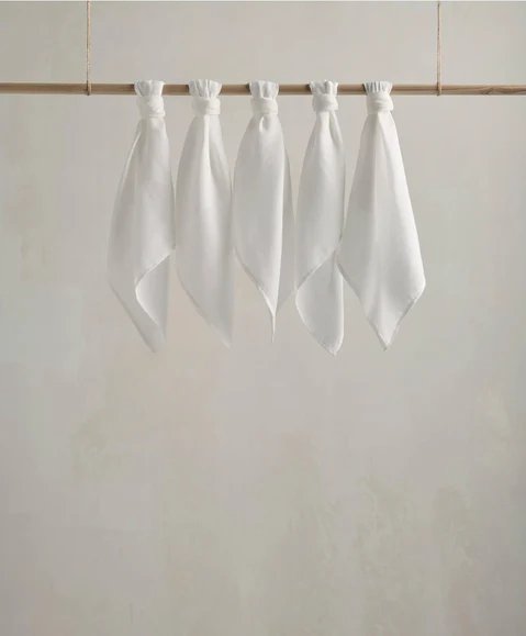 Mamas & Papas Muslin Squares Pack of 5 - White | Prenatal, Babies, Nusring, Cybex, Avent Muslin Squares