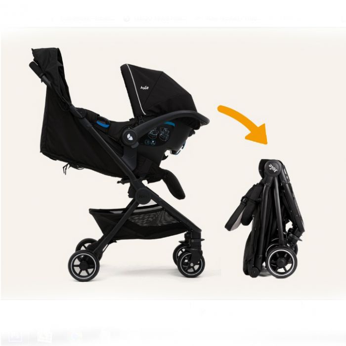 Joie Pact Travel System with Gemm Car Seat - Black | Prenatal, Babies, Nusring, Cybex, Avent Travel System